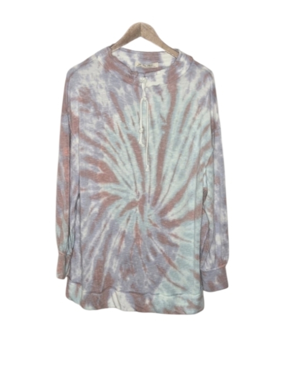 WE THE FREE Best Catch Long Sleeve Tie Dye Tee Ivory Combo